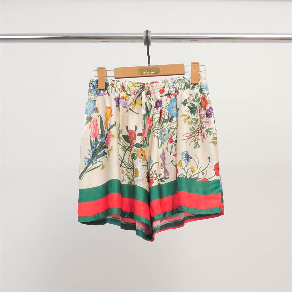 Floral print silk viscose flowy shorts kd8320vs 6