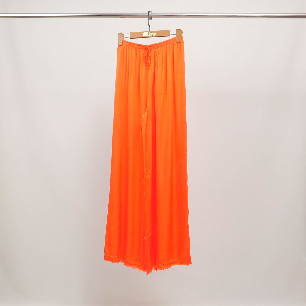 Wide leg flowing viscose trousers db22489vs