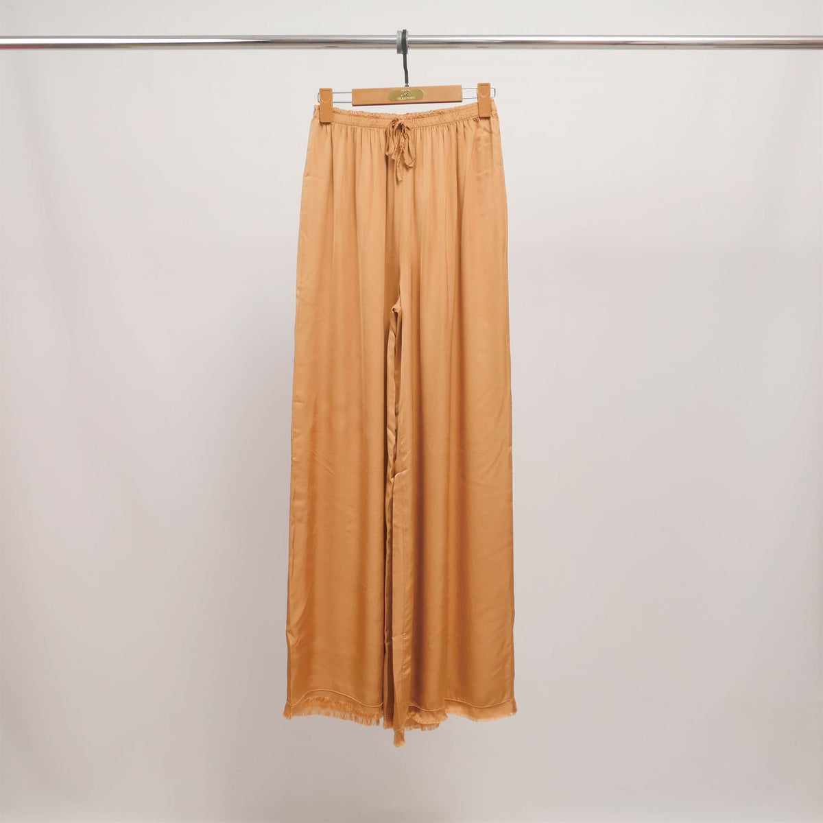 Wide leg flowing viscose trousers db22489vs