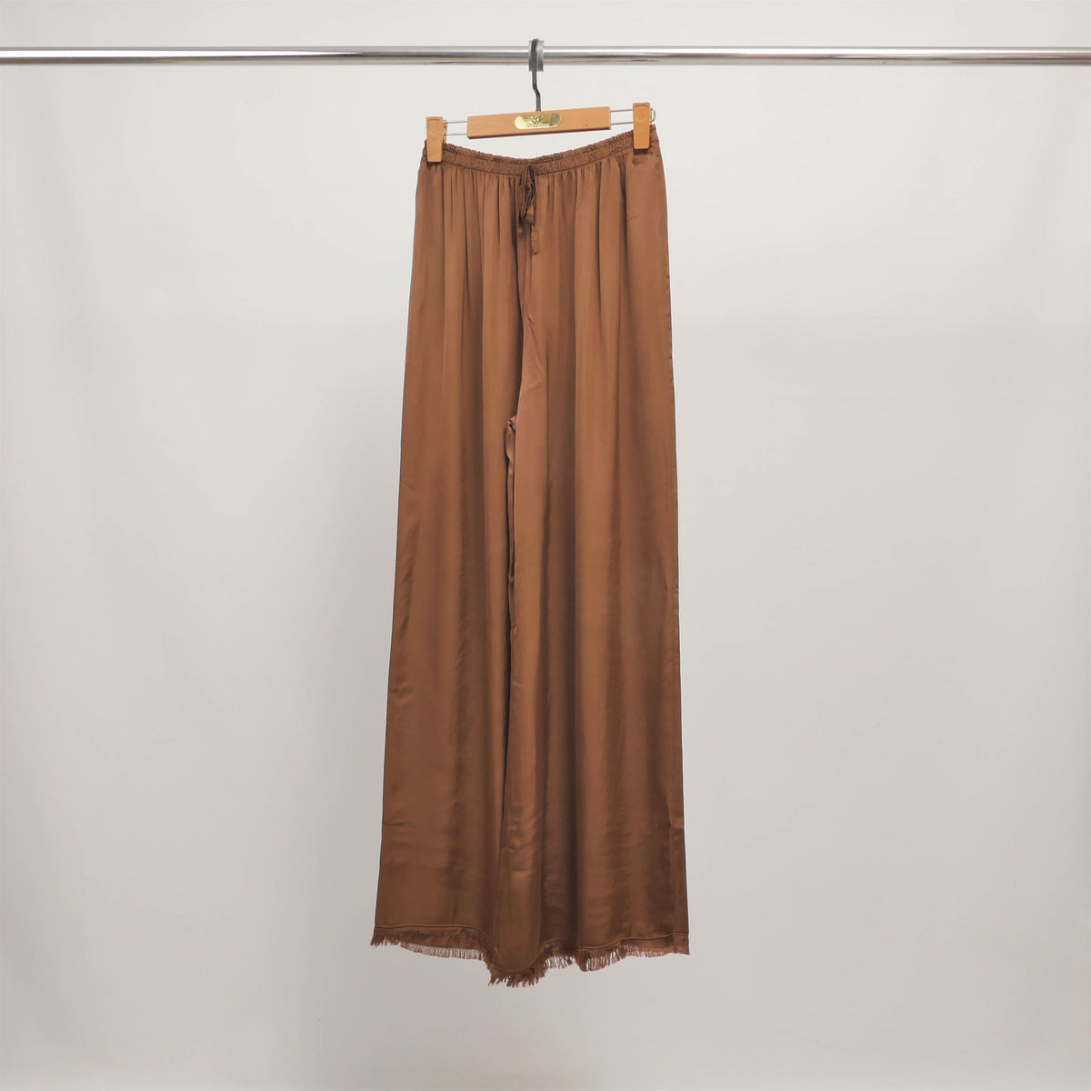Wide leg flowing viscose trousers db22489vs