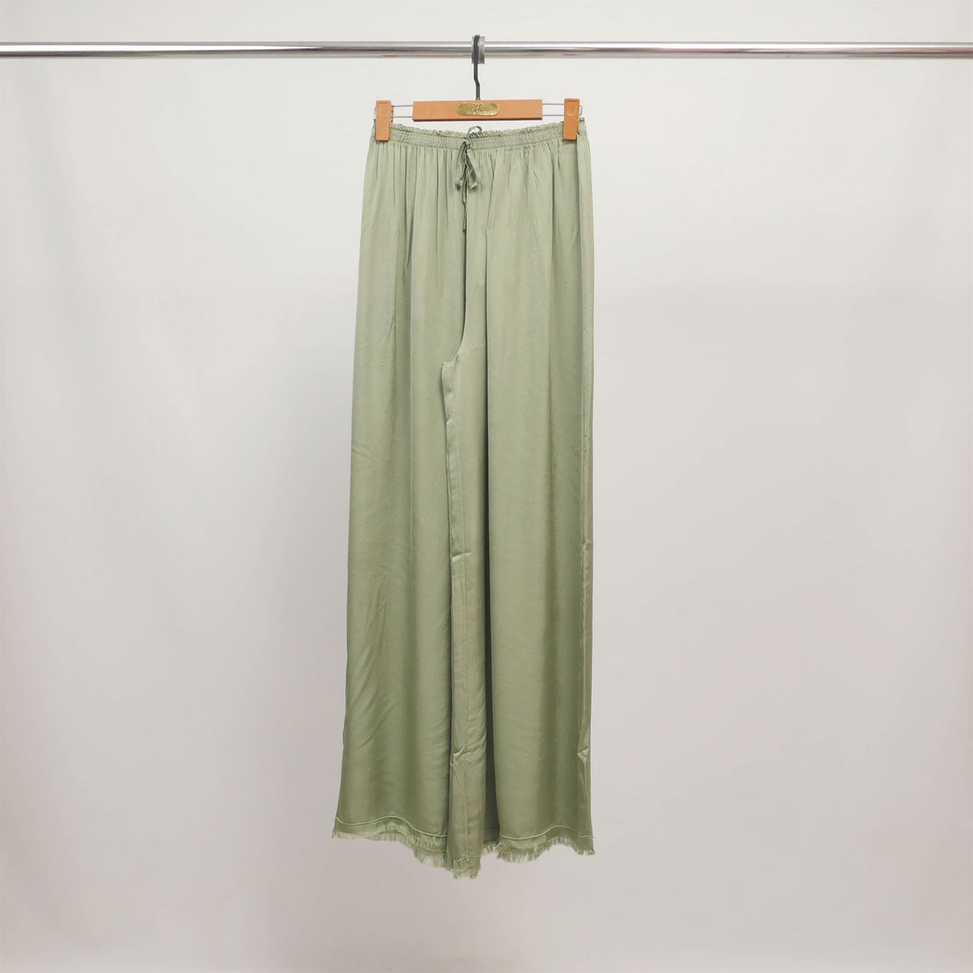 Wide-leg flowing viscose trousers DB22489VS