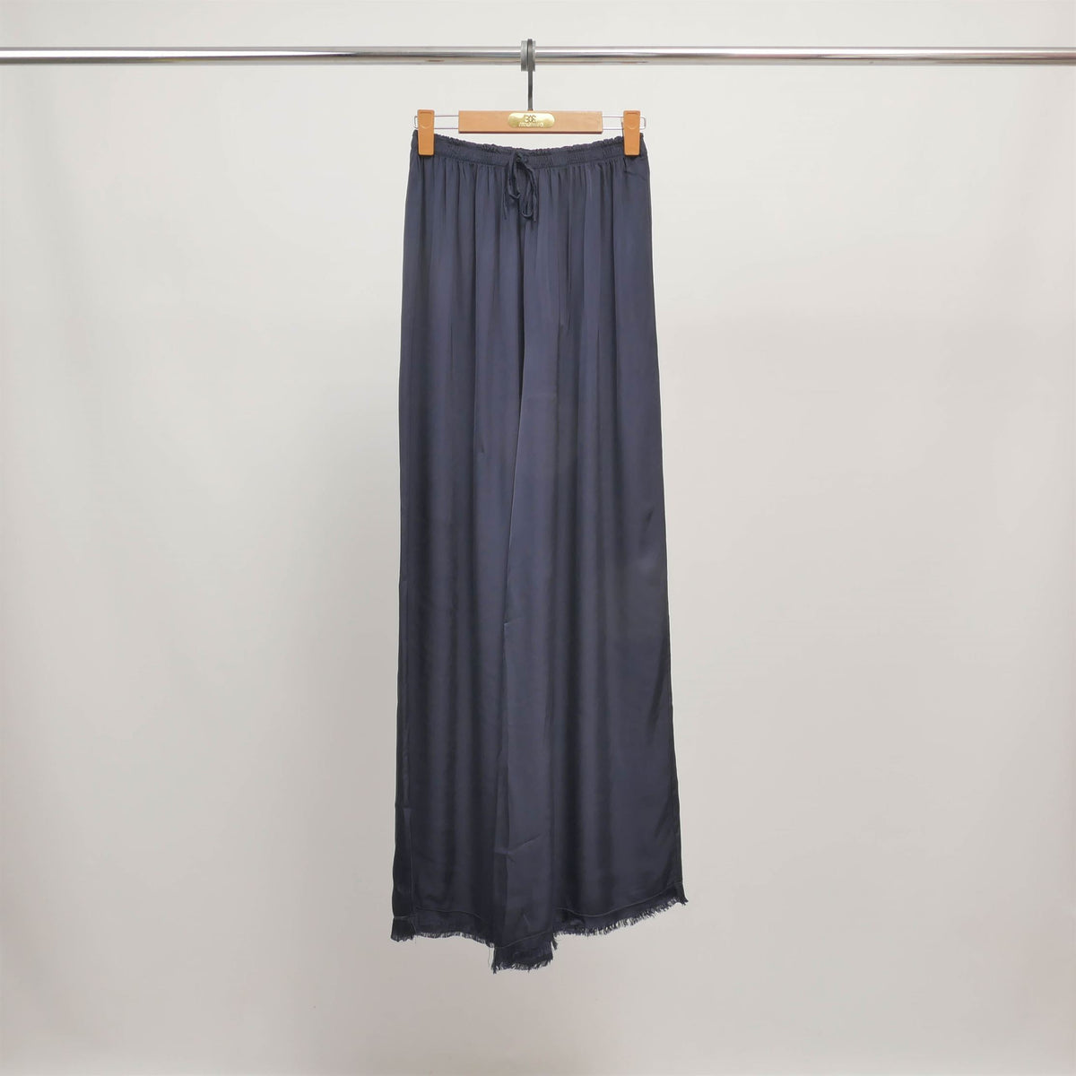 Wide leg flowing viscose trousers db22489vs