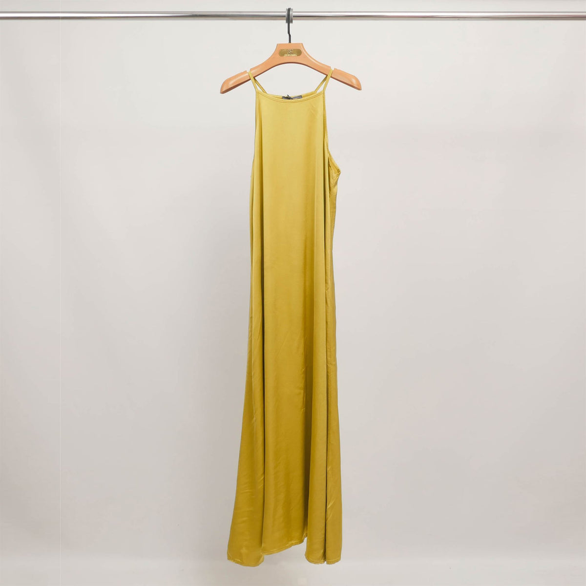 Long viscose dress with thin straps db13772vs