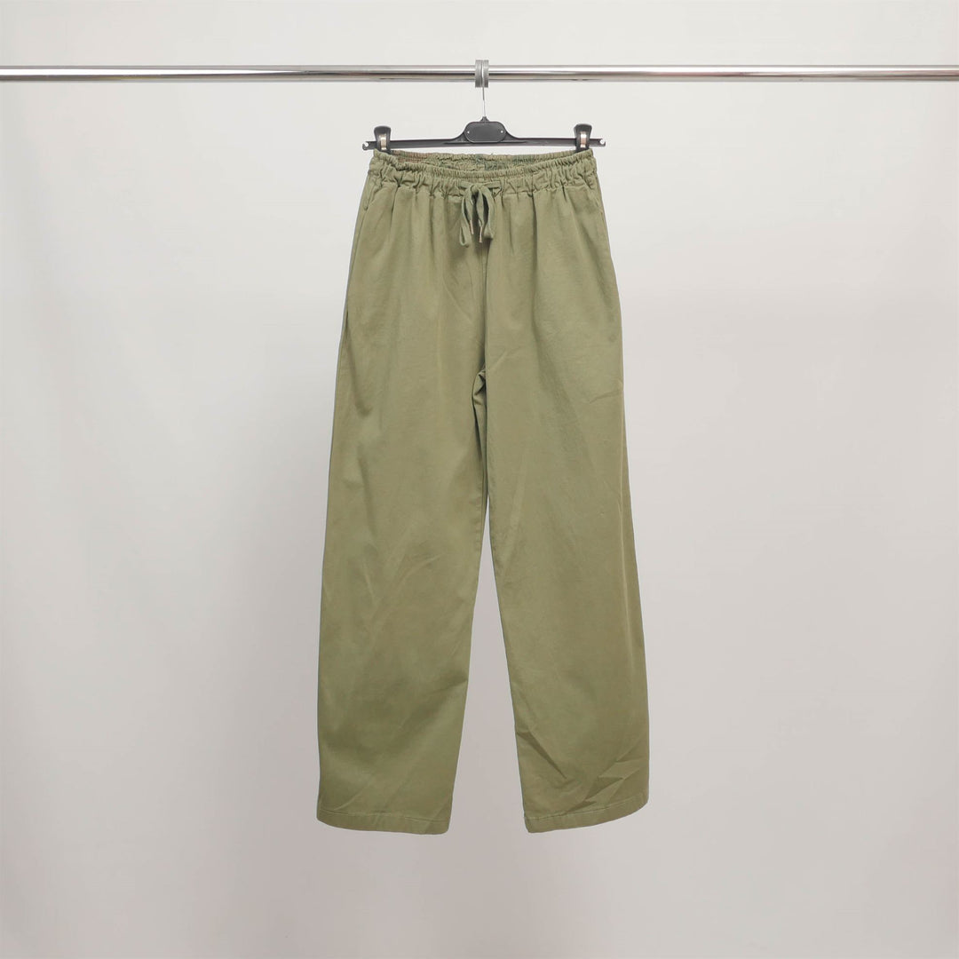 Straight-leg stretch cotton trousers CVA825149