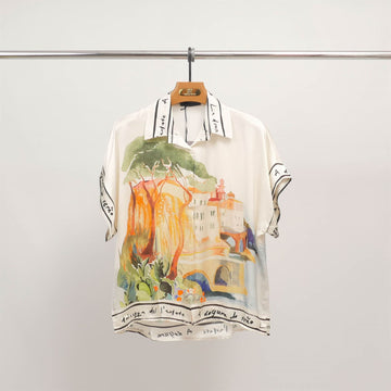 Chemise imprimée paysage KD9119VS