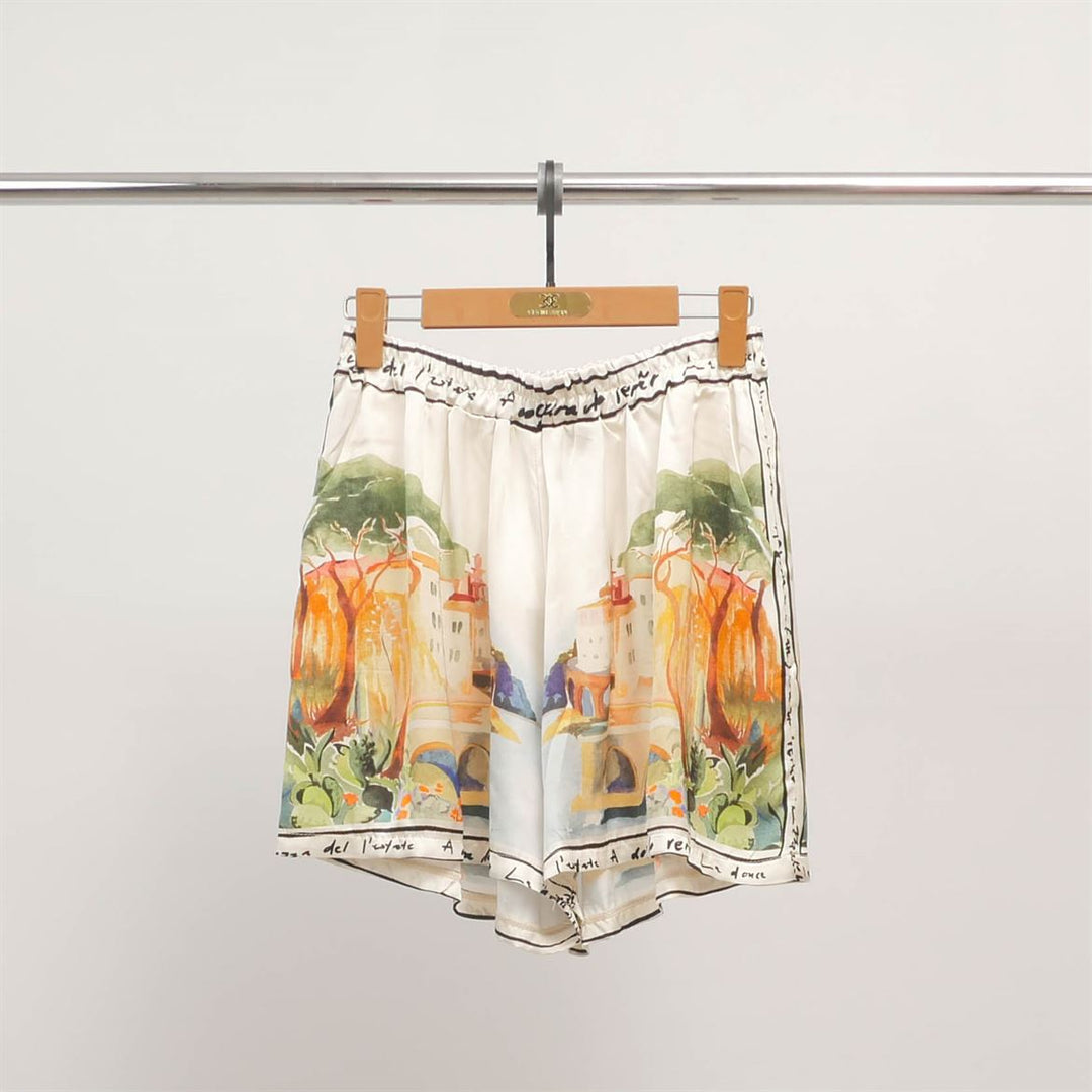 Landscape print shorts KD9121VS