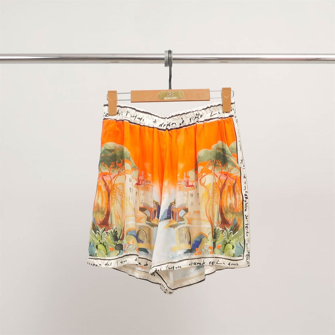 Landscape print shorts KD9121VS