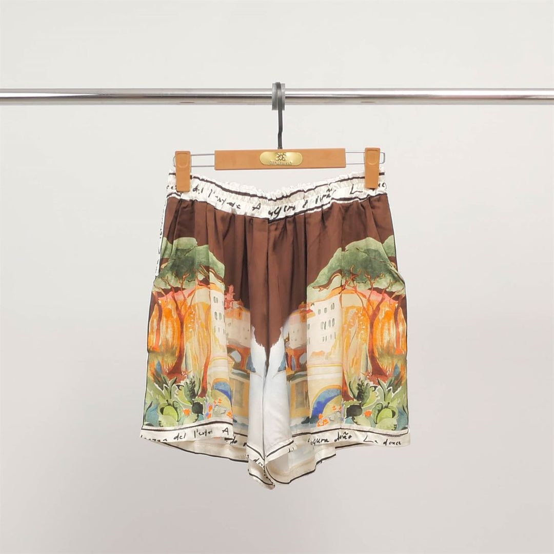 Landscape print shorts KD9121VS