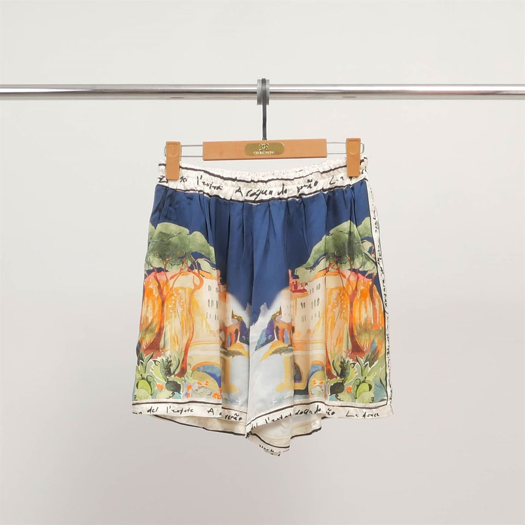 Landscape print shorts KD9121VS
