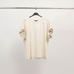 Charger l'image dans la galerie, T-shirt manches volantées en coton stretch CM54449
