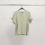 Charger l'image dans la galerie, T-shirt manches volantées en coton stretch CM54449
