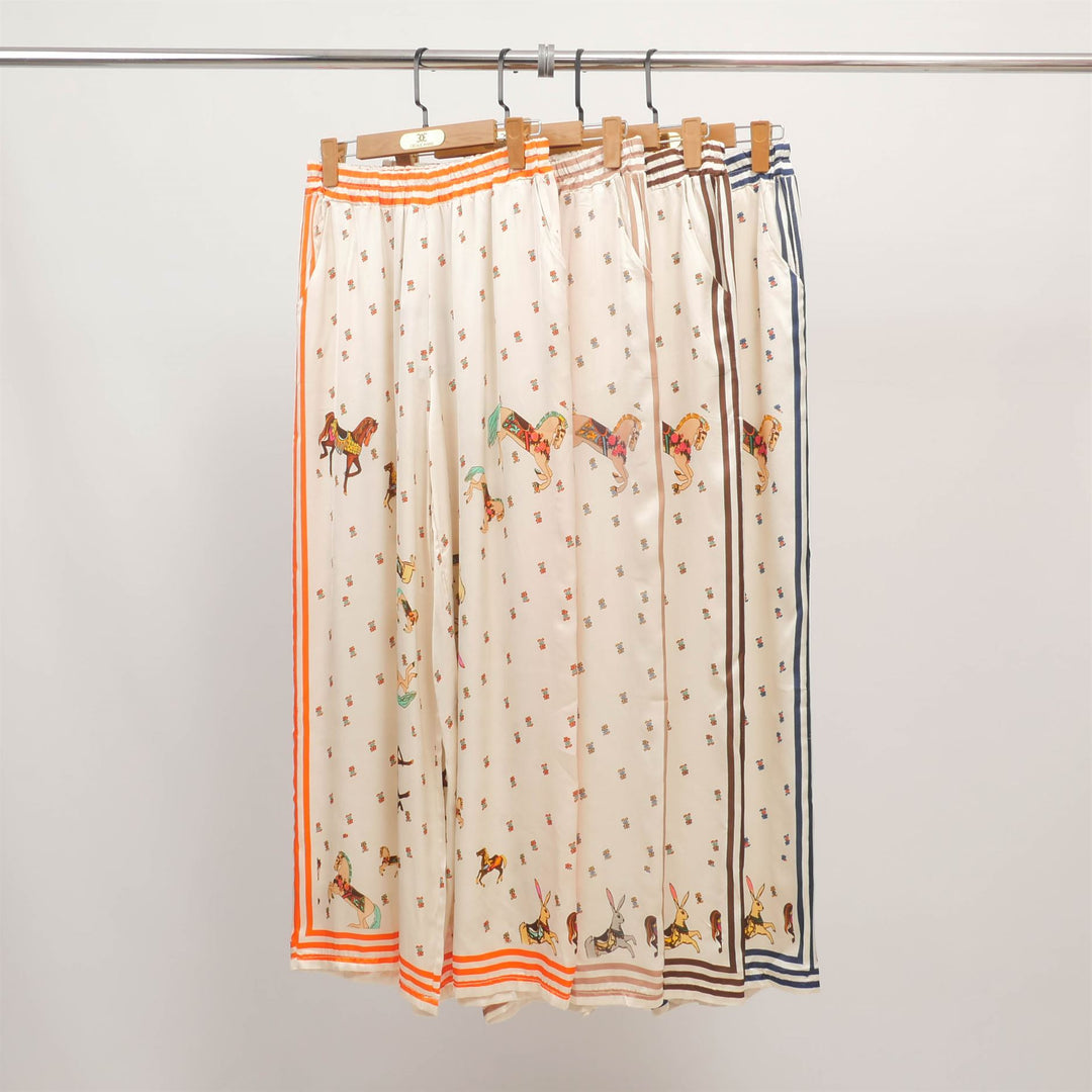 KD9088VS-6 Horse Print Trousers