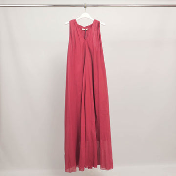 Robe longue en coton fluide dos noué  BCG01588