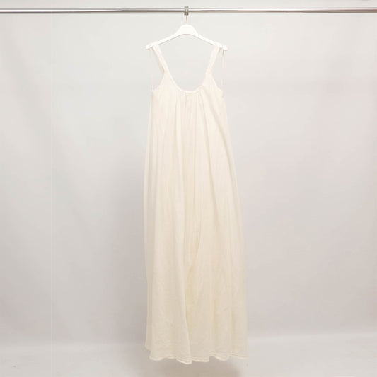 Robe longue à fines bretelles en coton léger  BCG01750