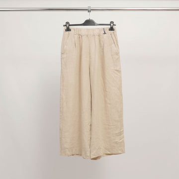 Pantalon large en lin à taille élastique  TDM38825