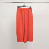 Pantalon large en lin à taille élastique  TDM38825
