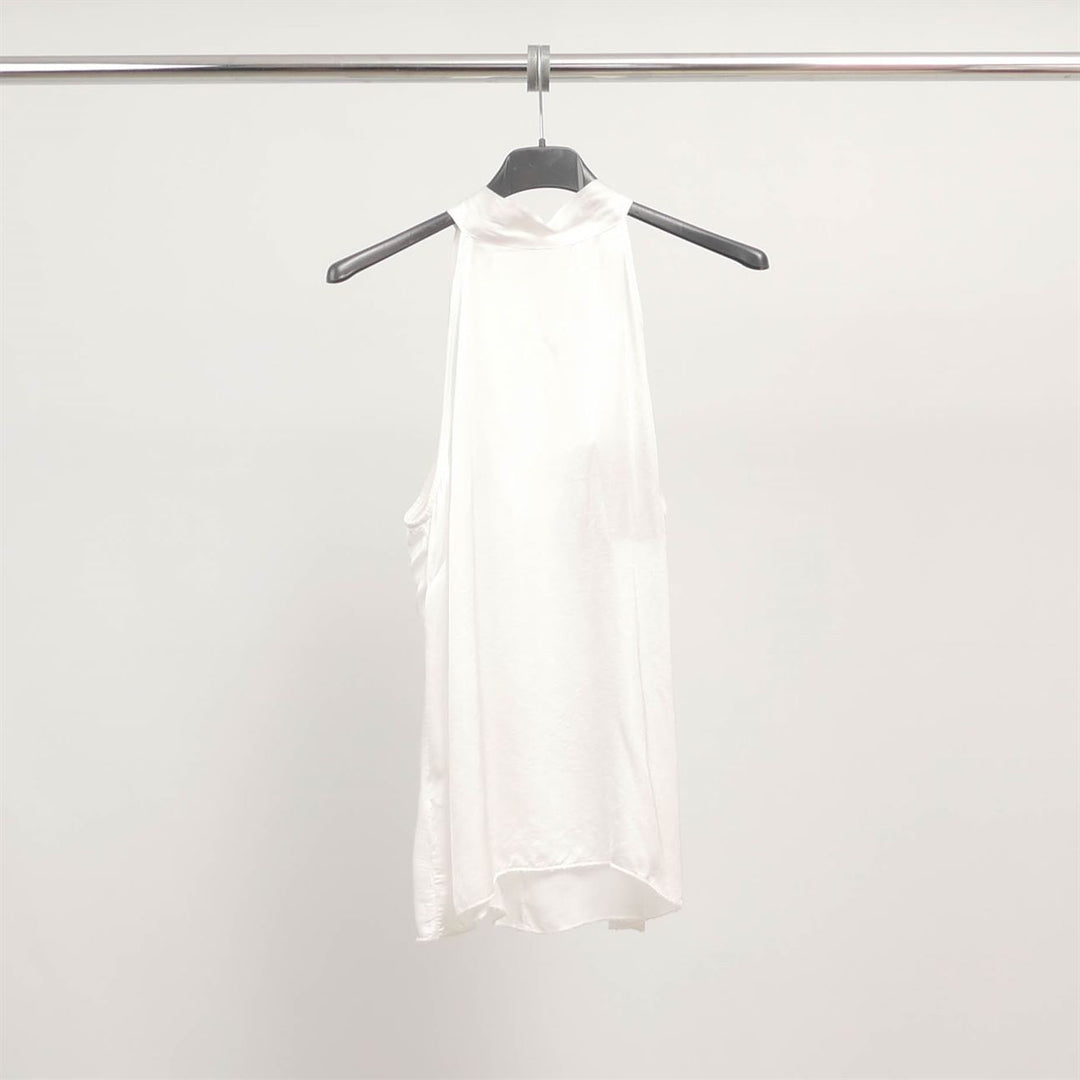 Top col montant sans manches en viscose TDM18809-3