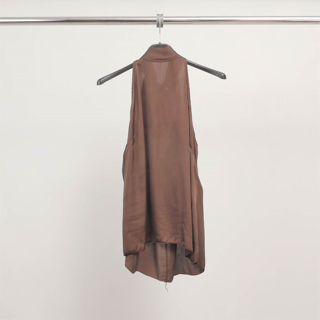 Top col montant sans manches en viscose TDM18809-3