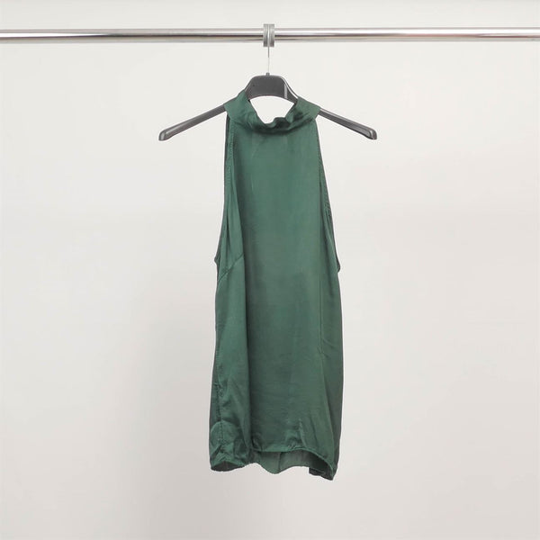 Sleeveless high-neck viscose top TDM18809-3