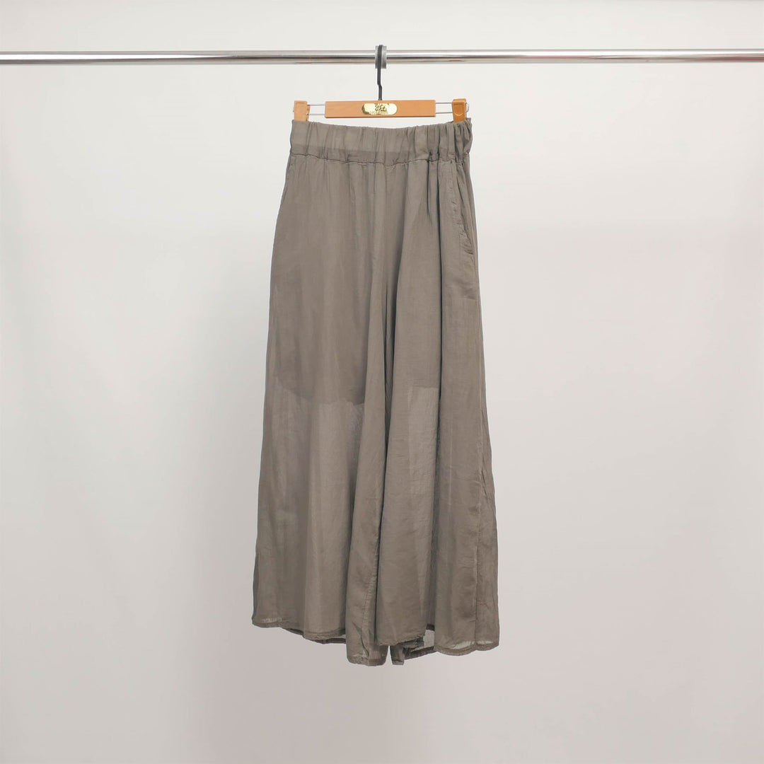 Wide-leg cotton trousers, one size fits all DB14576