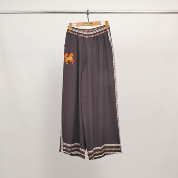 Pantalon large imprimé cheval taille unique  KD9088VT-9