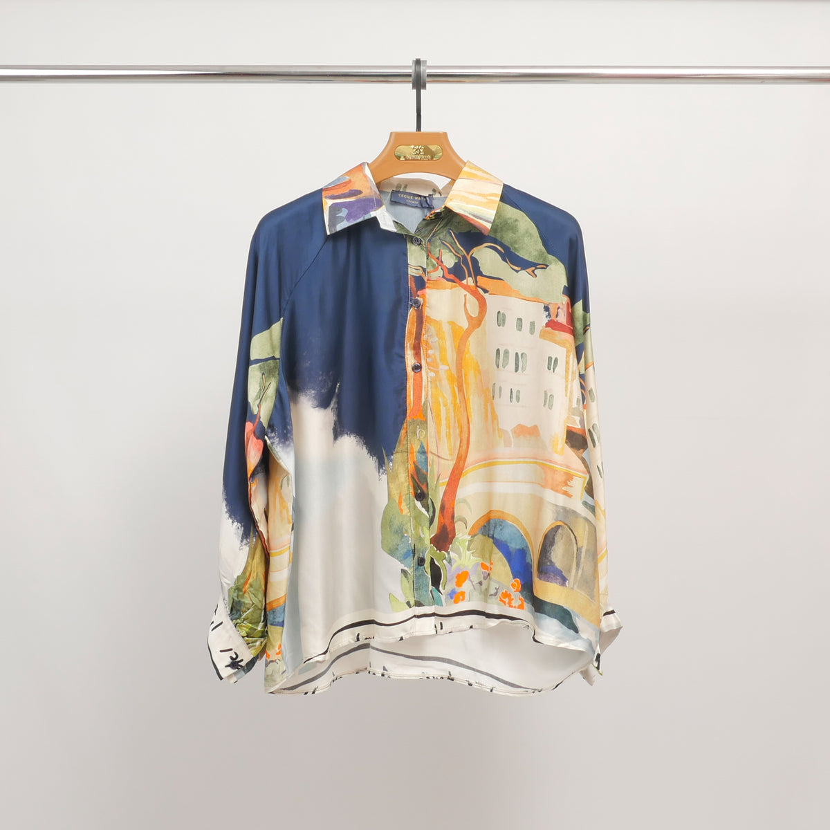 Fluid watercolor print tunic kd9905vs 22
