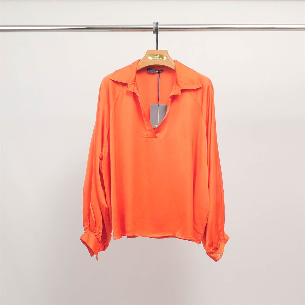 Flowy v neck tunic with long sleeves kd7365vs 24