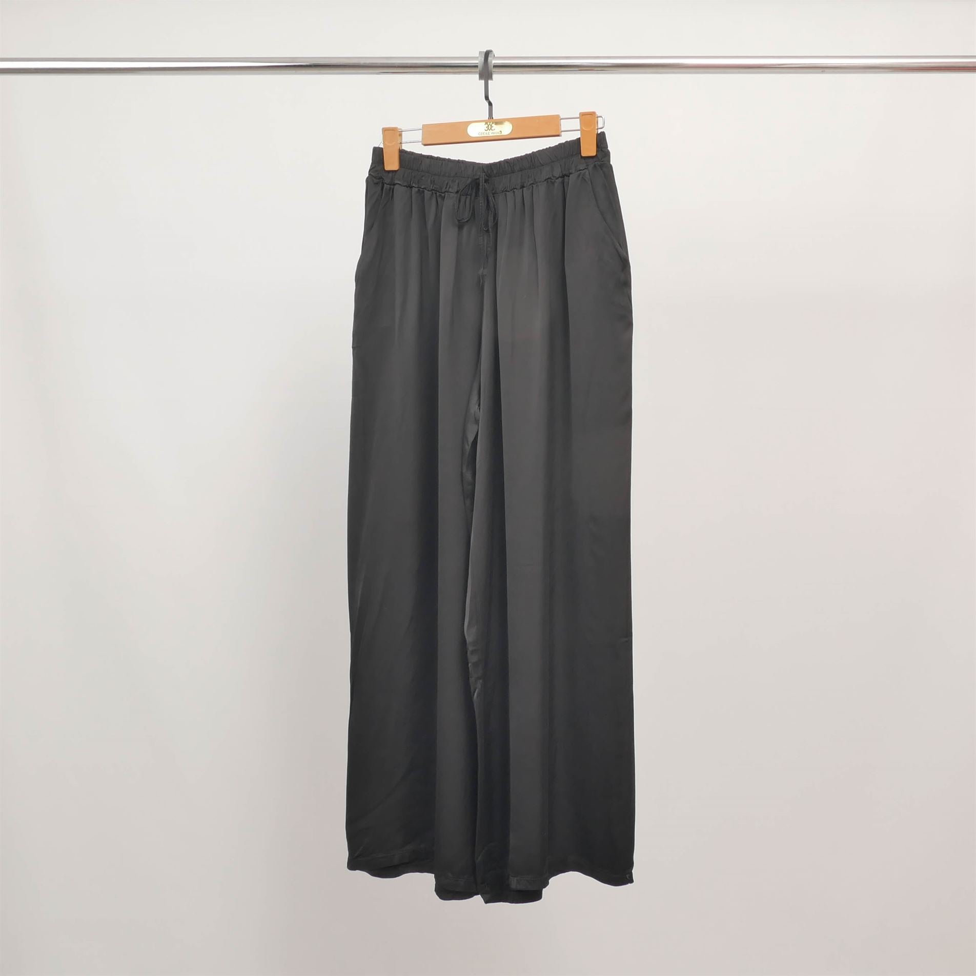 Pantalon large fluide taille élastique  KD6637VS-24