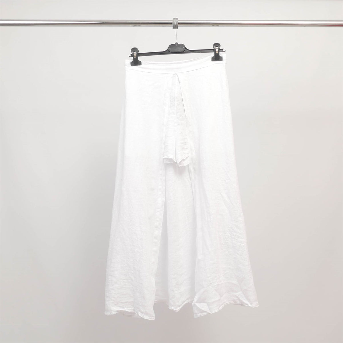 Short jupe en lin fendu devant tdm58025