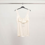 Load image into Gallery viewer, Viscose tank top with lace straps TDM9649
