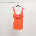 Load image into Gallery viewer, Viscose tank top with lace straps TDM9649
