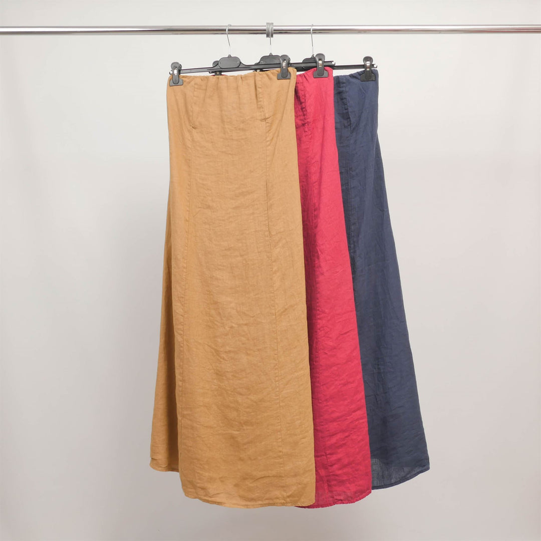 Robe smockée en lin coloré – TDM57025