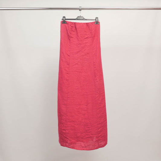 Robe smockée en lin coloré – TDM57025