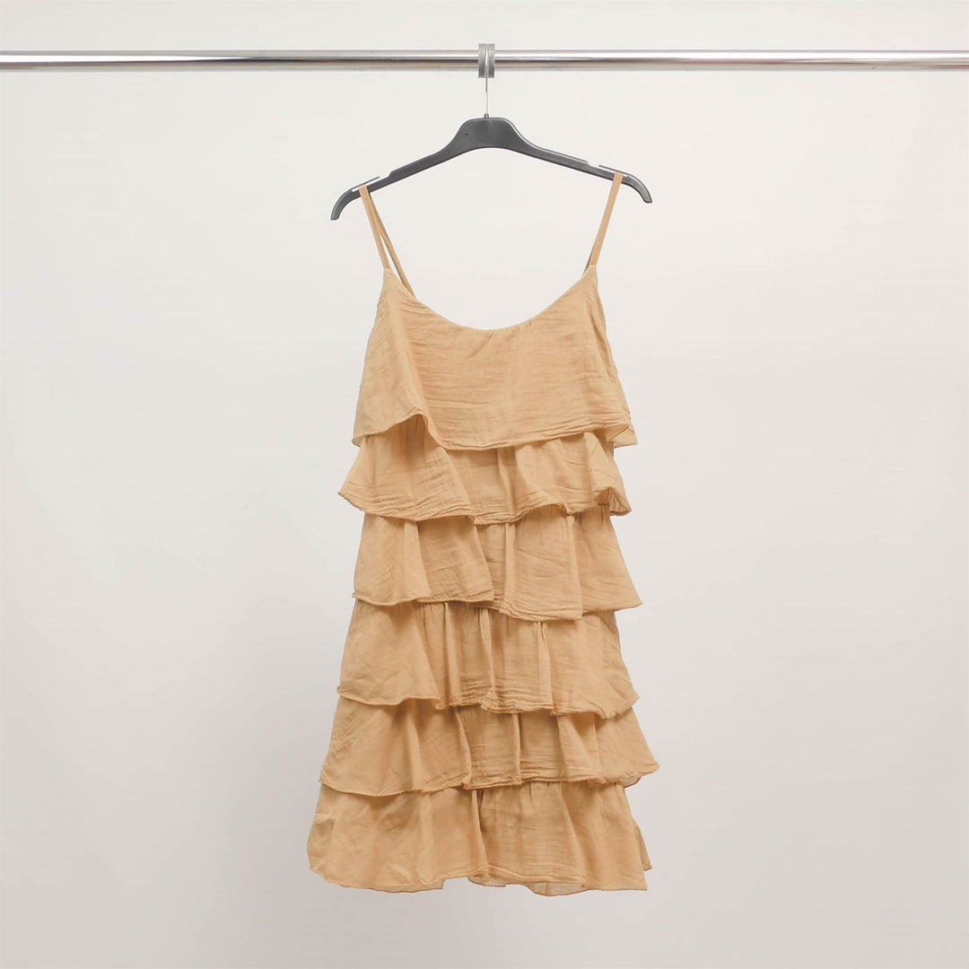 Robe à volants en coton et soie – TDM2911