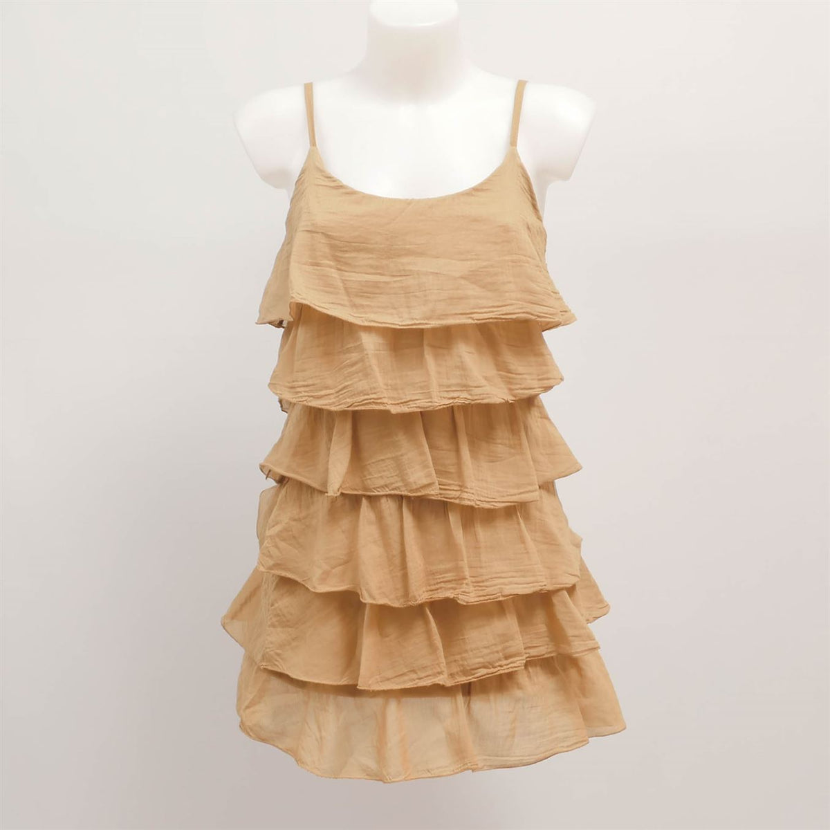 Robe à volants en coton et soie – tdm2911