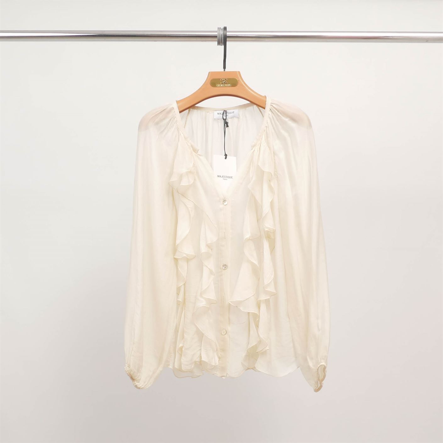 Chemise fluide à volants CFM32233