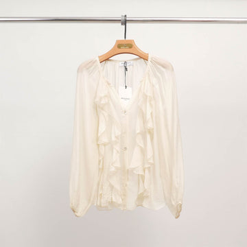 Chemise fluide à volants CFM32233
