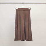 Jupe midi plissée en maille fluide HY81194