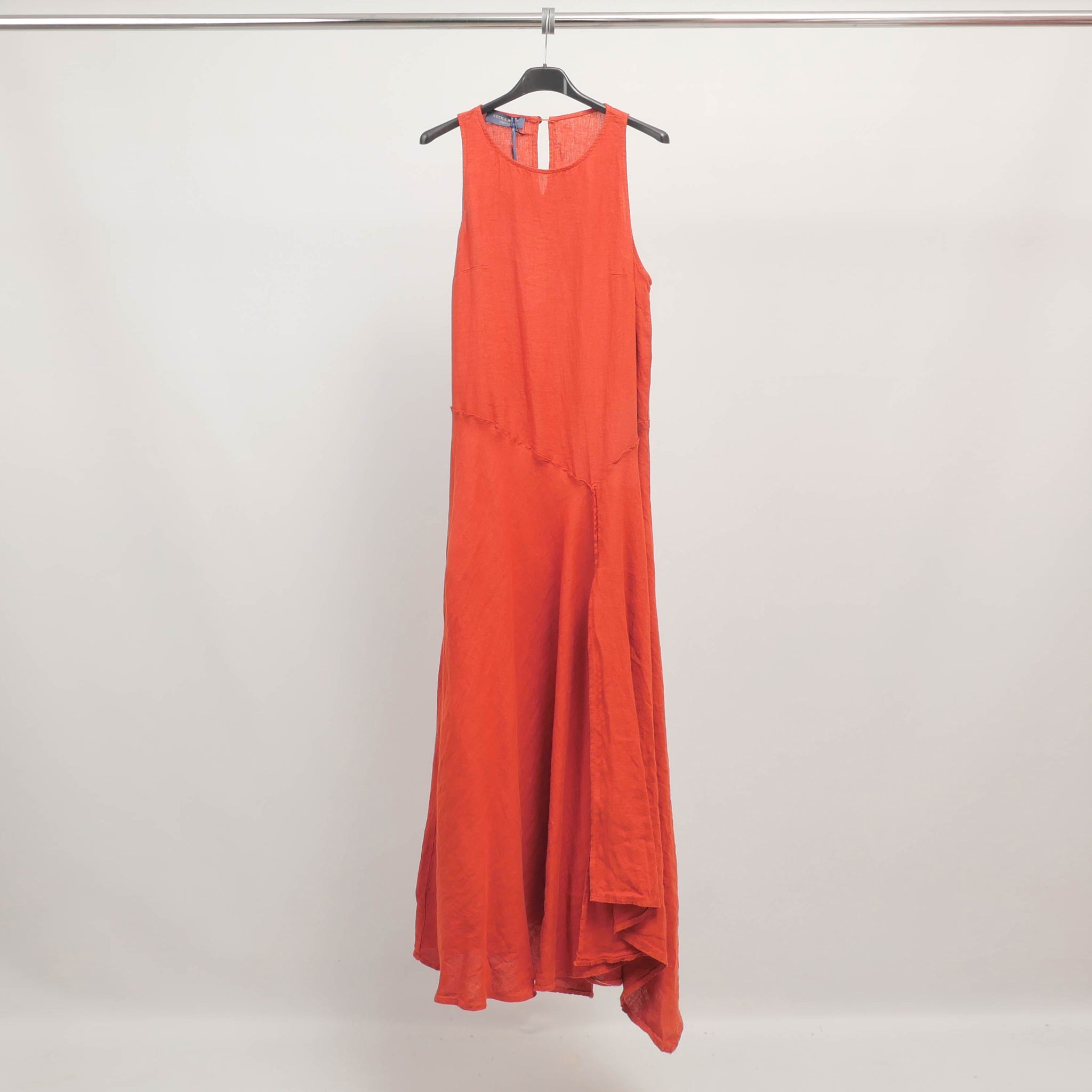 Robe longue en lin sans manches TDM57525-2L