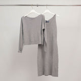 Ensemble Robe Débardeur et Pull Oversize 2-en-1  HYD110