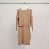 Ensemble Robe Débardeur et Pull Oversize 2-en-1  HYD110