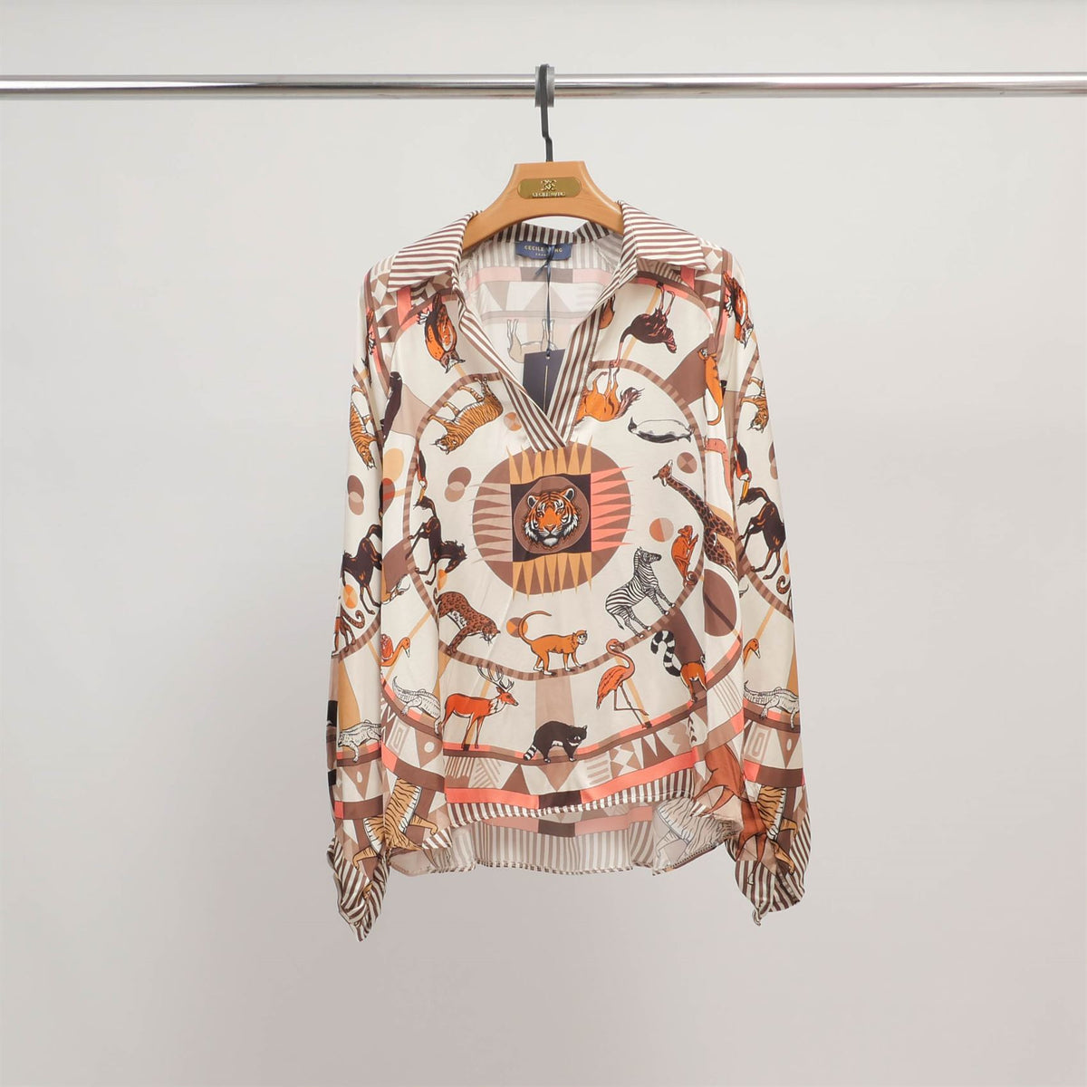 Jungle print blouse kd9085vs 7