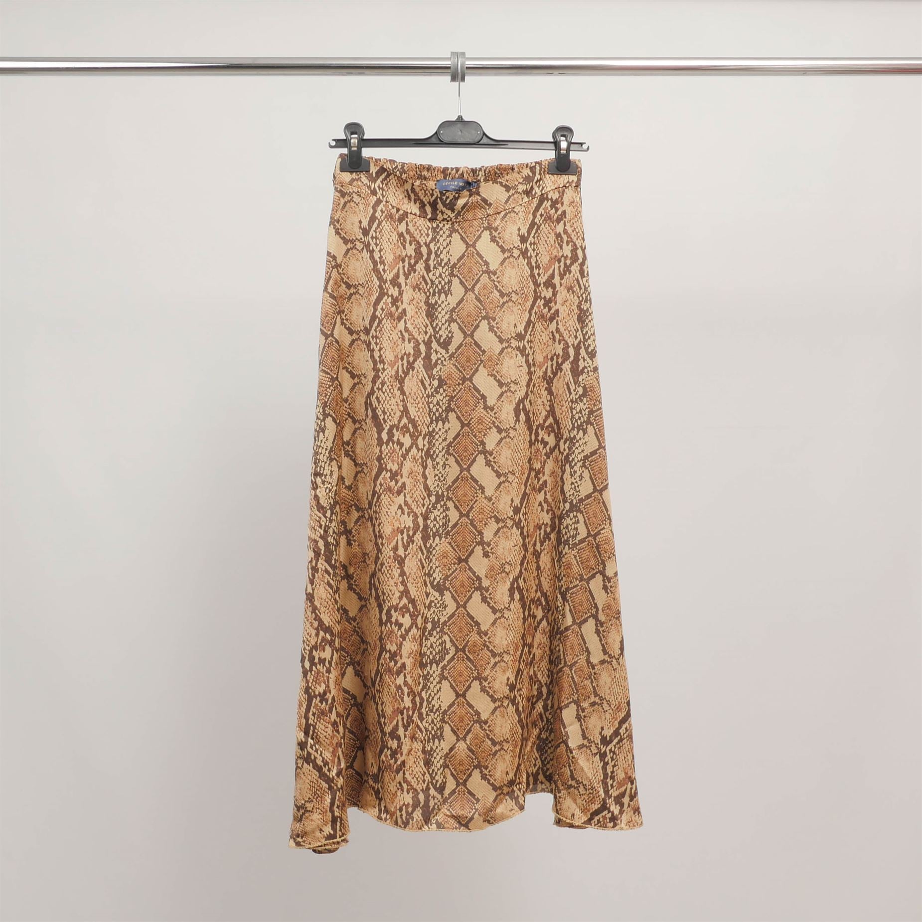 Jupe longue imprimé python fluide TDM31919-26