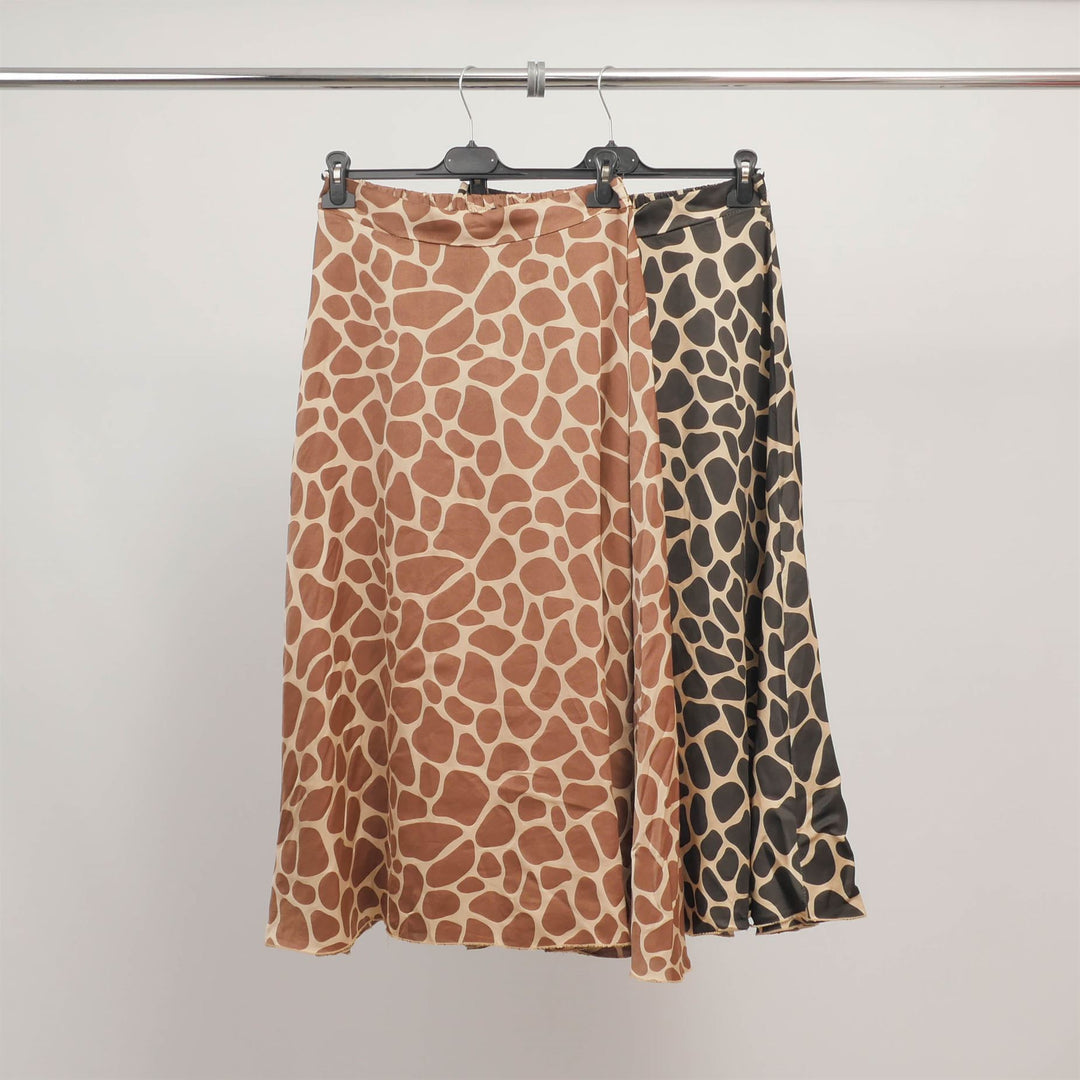 Jupe longue imprimé girafe fluide TDM31919-27