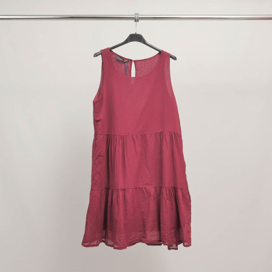 Robe sans manches à volants en coton TDM66225