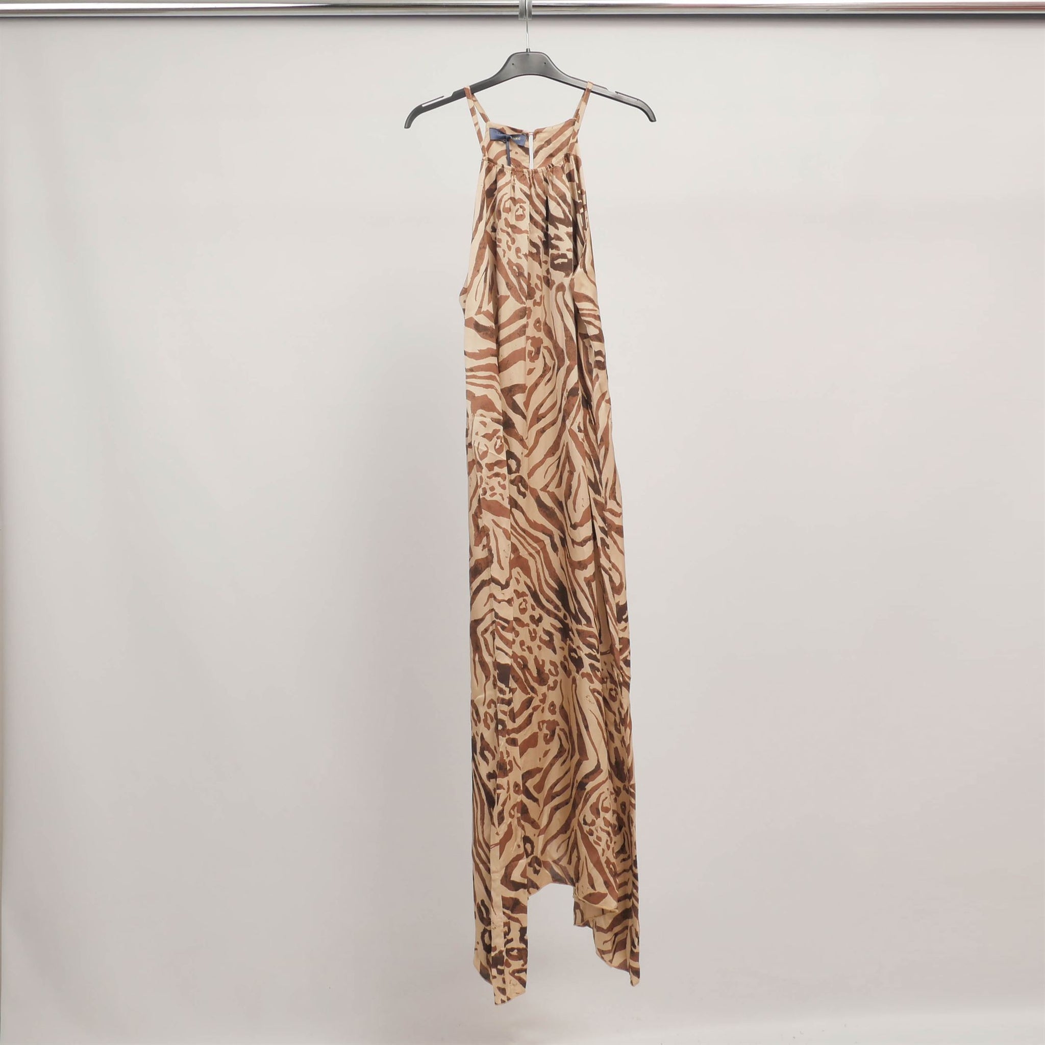 Robe longue dos nu imprimé fauve TDMK513-11