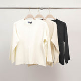Pull col rond maille texturée  DSY25803
