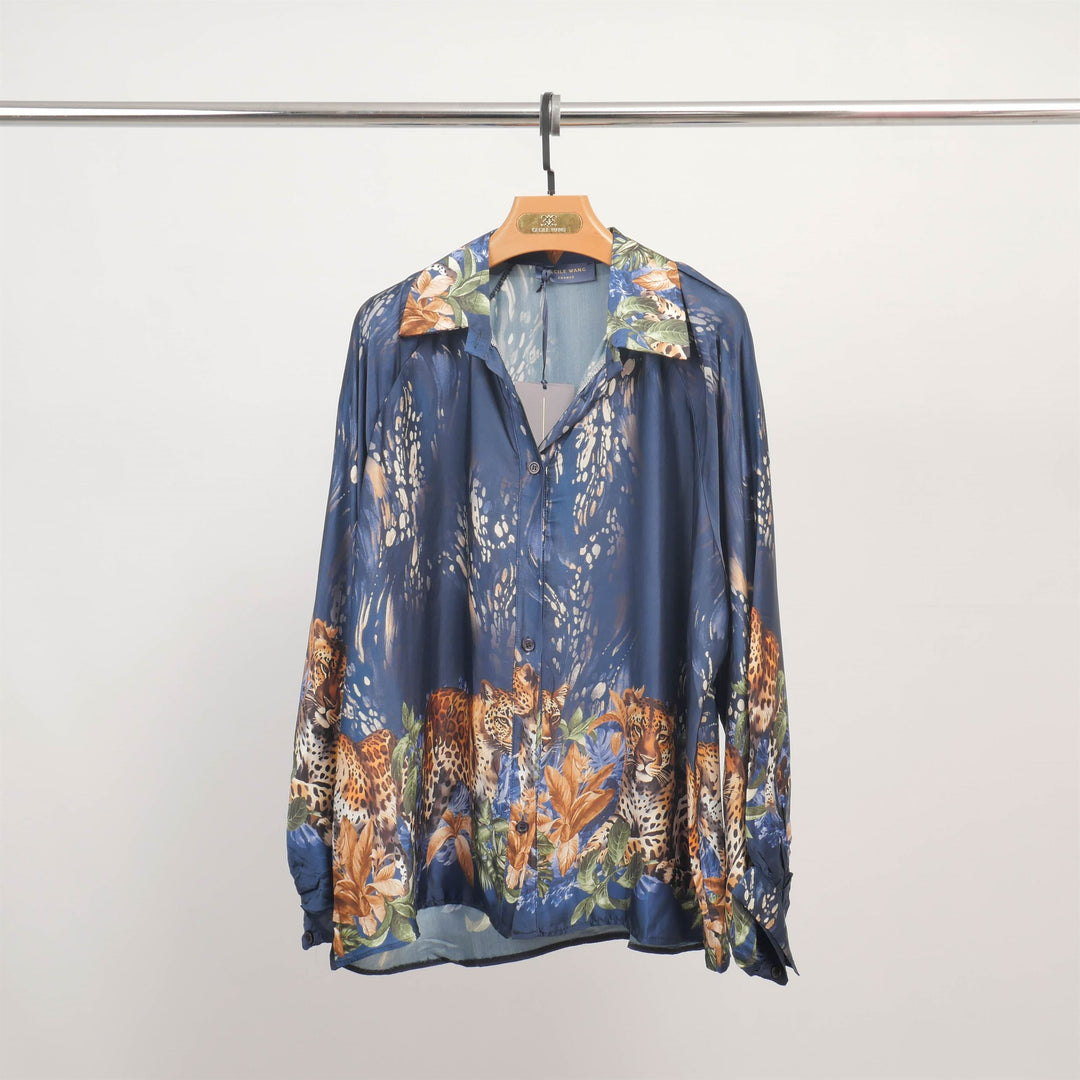 Jungle leopard print tunic KD9027VS-9