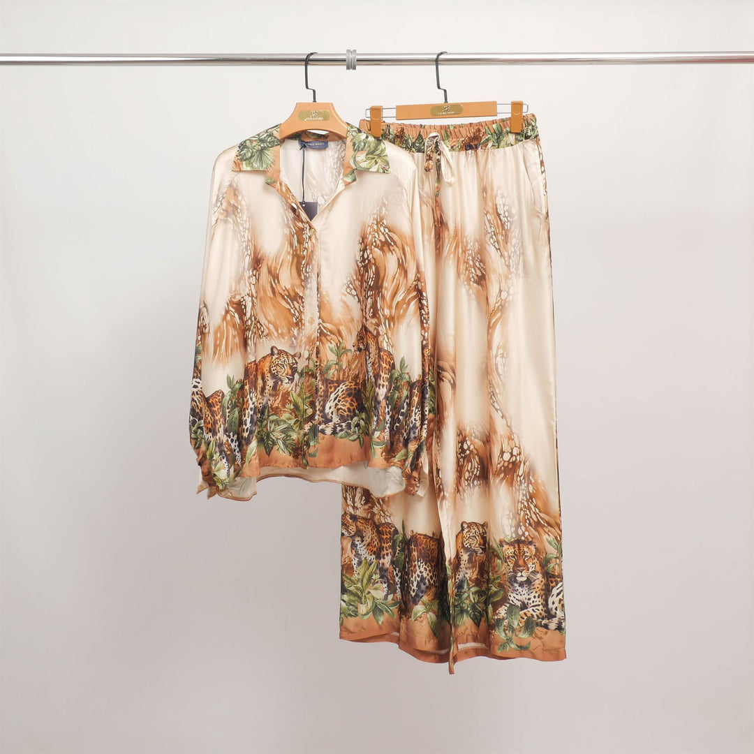 Jungle leopard print tunic KD9027VS-9