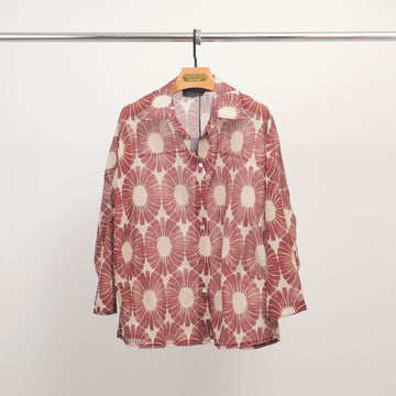 Chemise voile imprimé marguerite DB14609
